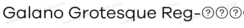Galano Grotesque Reg字体转换